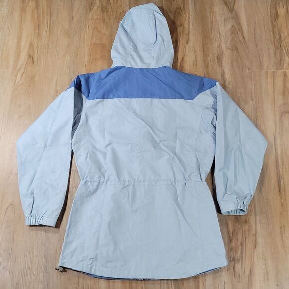 ☔️🔹️Columbia Blue Evolution Valley Two-Tone Zippered Jacket w/Hood Small - Picture 3 of 14